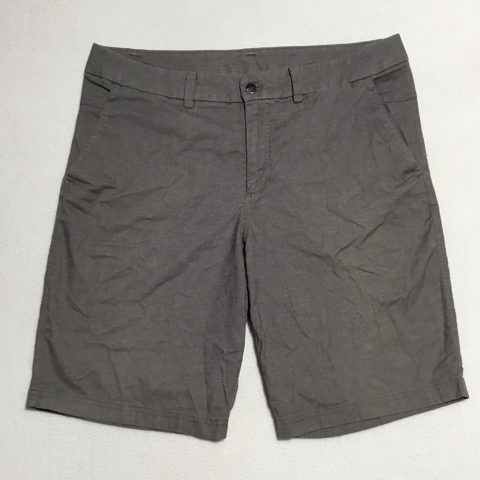Lululemon The Works Shorts Quick Oxford Men’s 36 Dark Ash Gray Casual Stretch