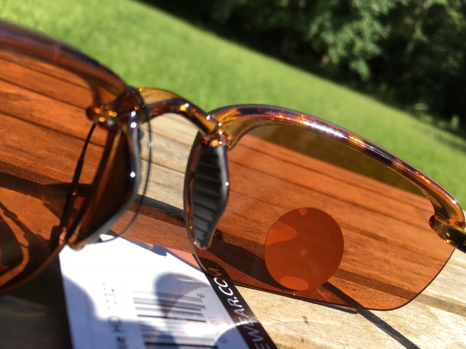 RAZE Eyewear Sunglasses Lyte tortoise shell brown frame Amber lens 10321