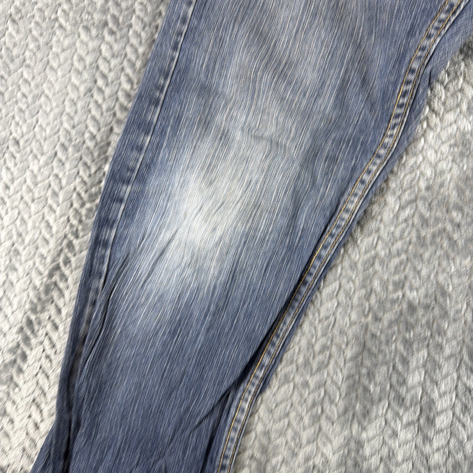 Levis 505 Reguar Straight Jeans Boys 12 Husky 32×27 Blue Denim
