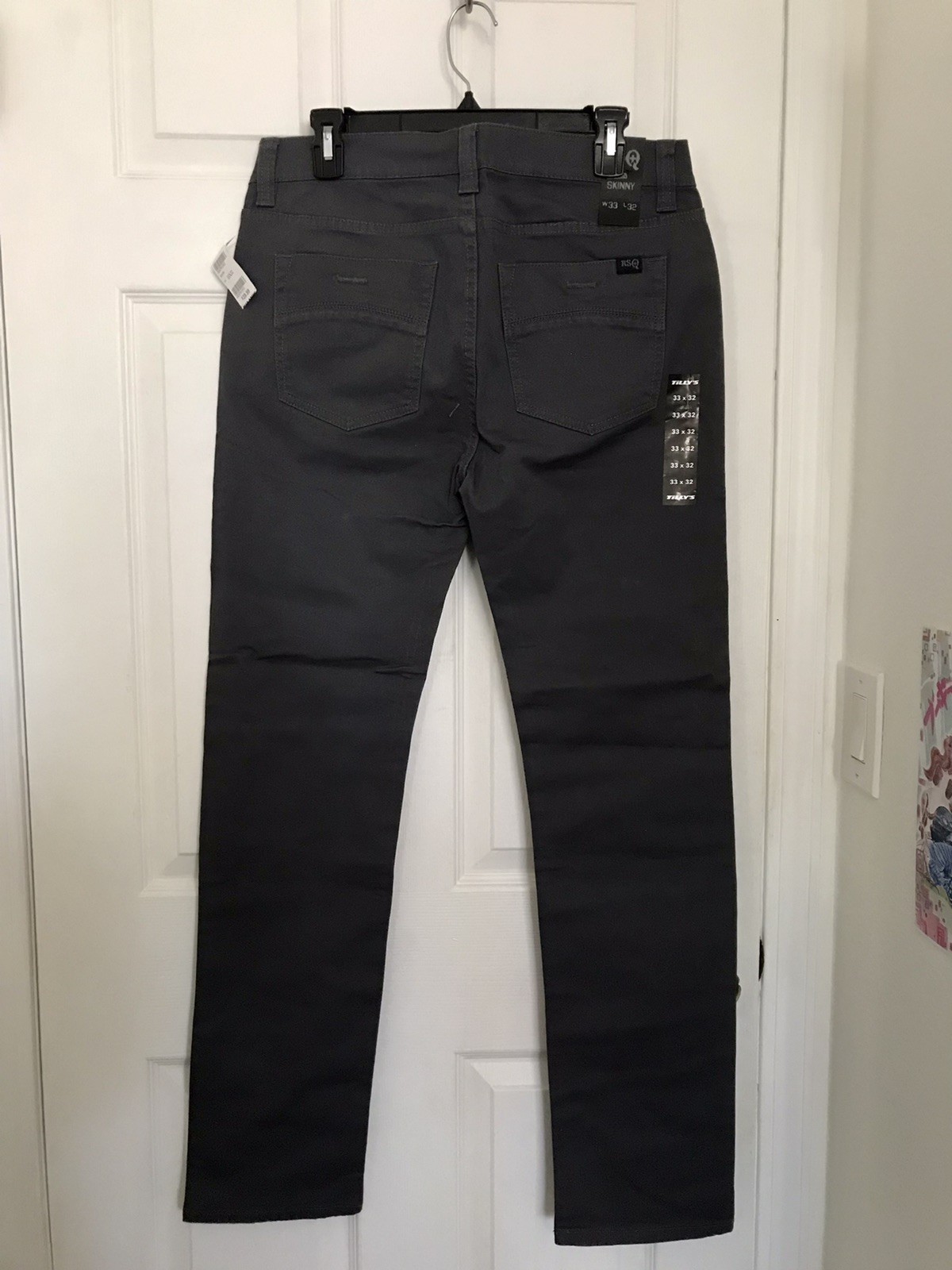 RSQ Gray London Soft Skinny Stretch Jeans Men W33xL32