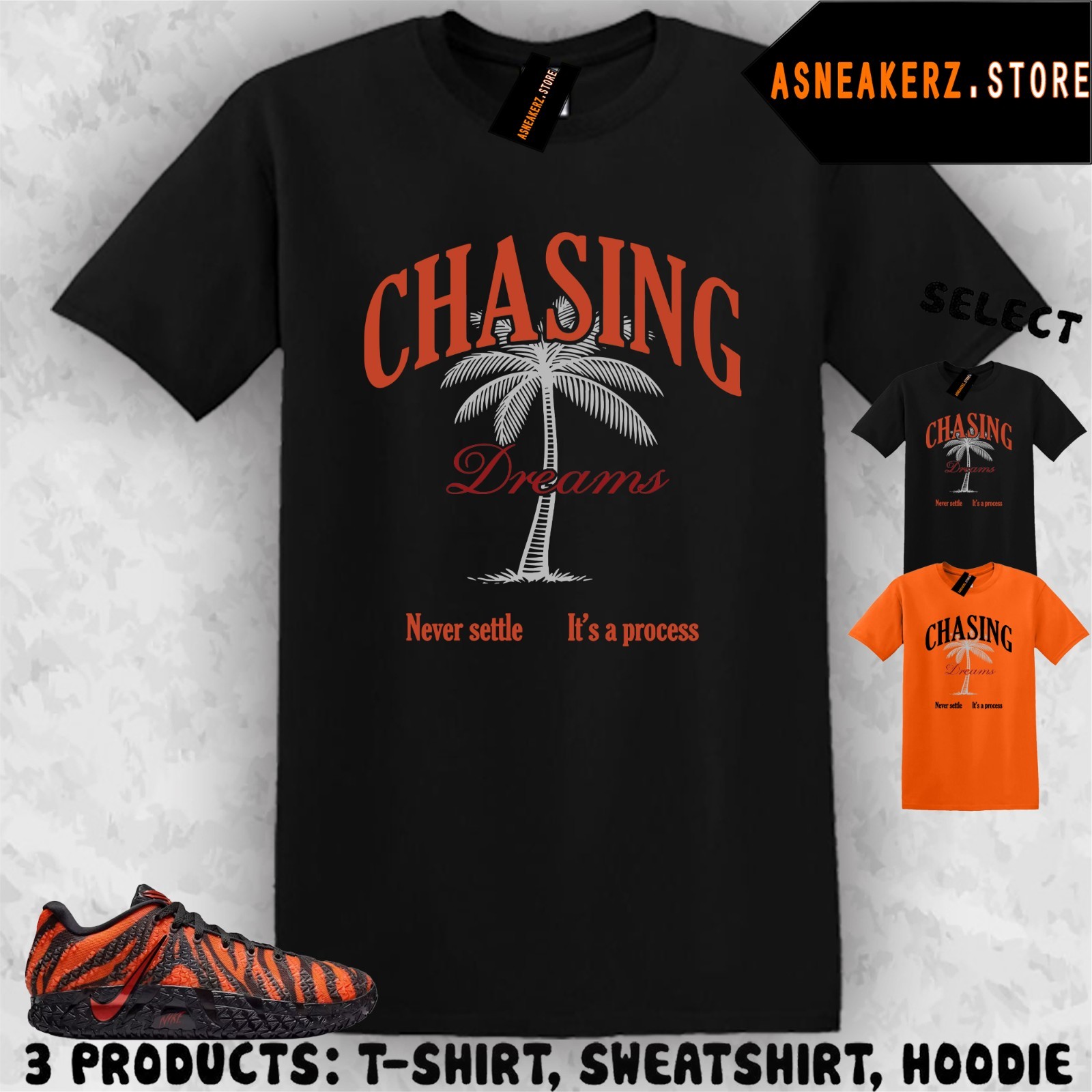 Shirt Match Ja 3 Animal Pack Tiger Sneaker Matching Tee Chasing Dreams T-Shirt