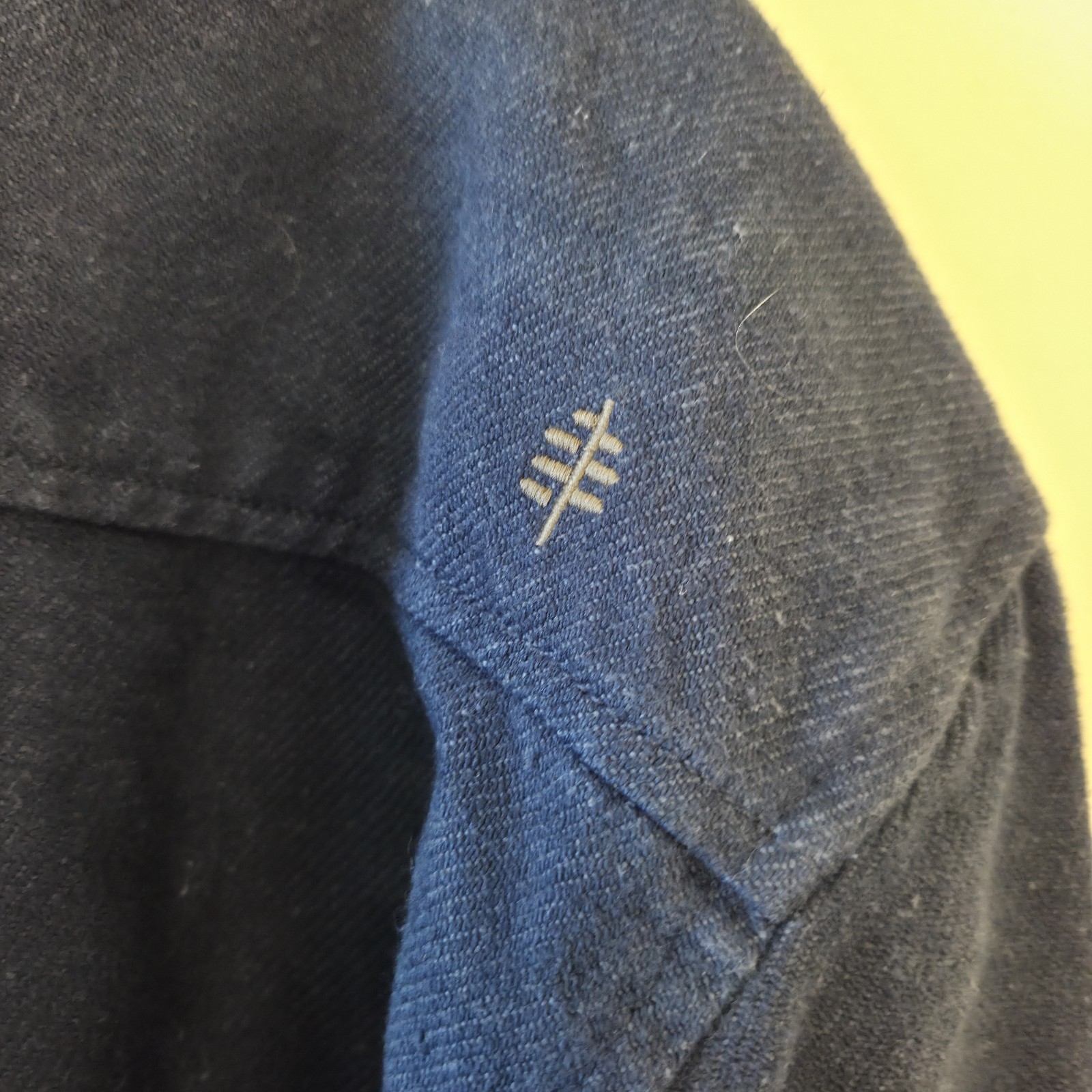 Royal Robbins Clouds Rest Hemp Shirt Mens Large L Deep Blue Heather Shacket NWT