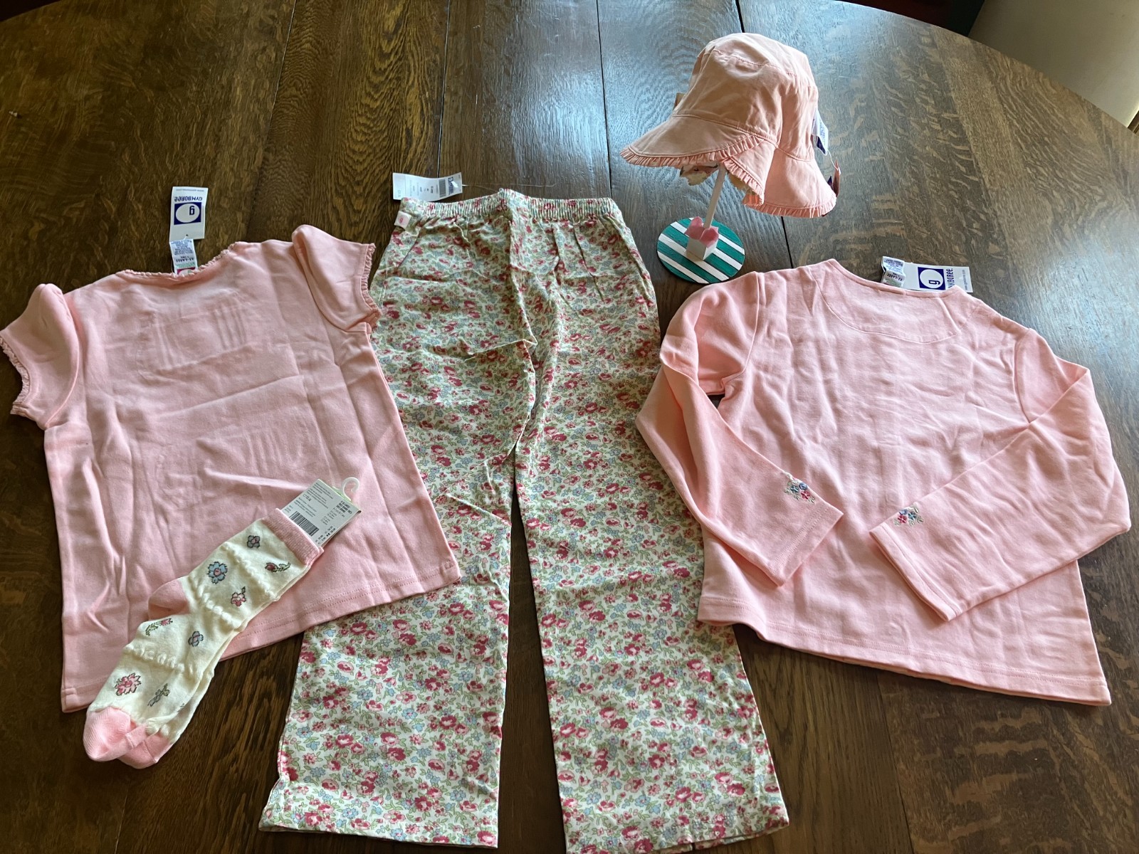 Your CHOICE 02 Gymboree Western Prairie floral dress denim jumper sweater 6 hat