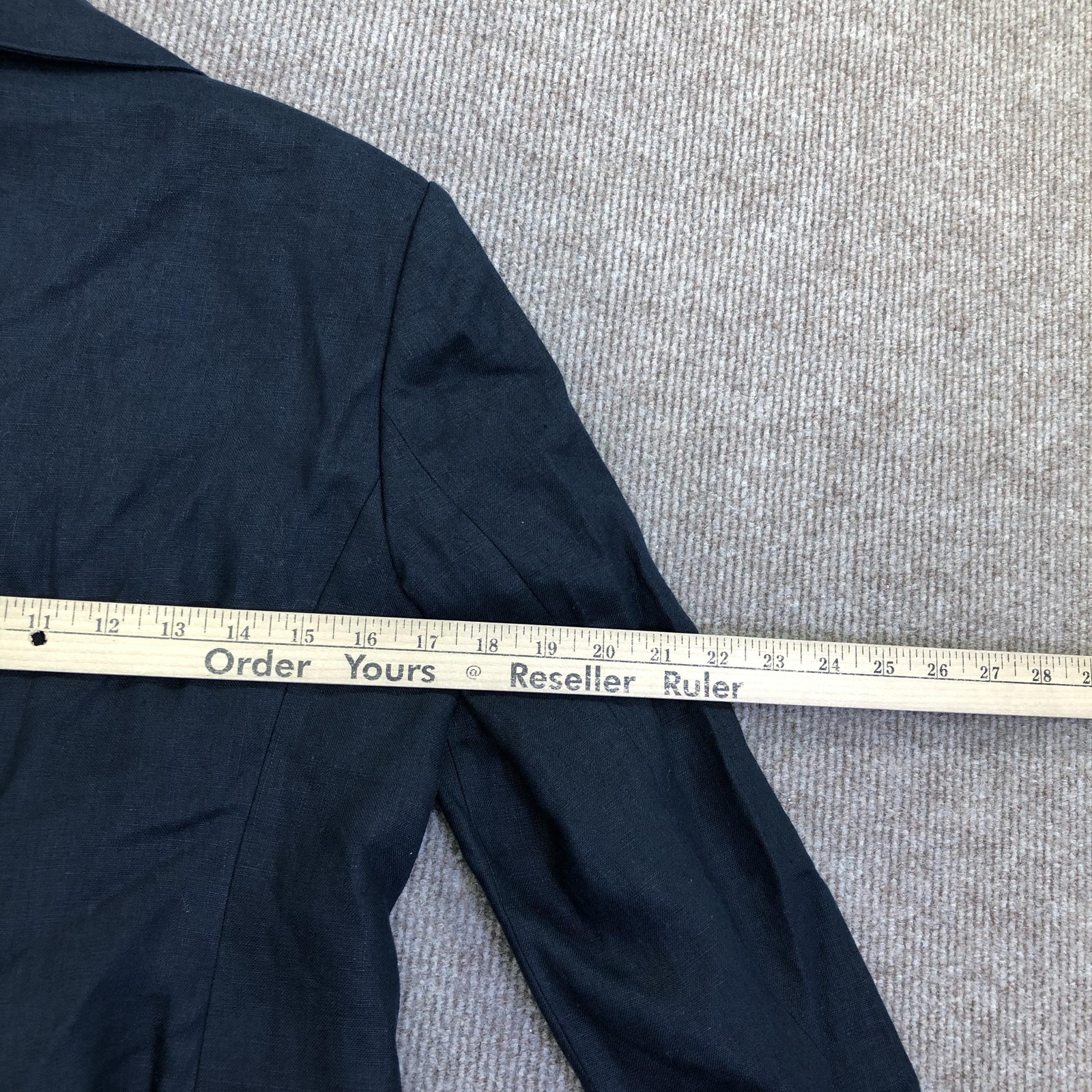 Brooks Brothers Blazer Womens 2 Navy Double Breasted Poplin Long Jacket Office