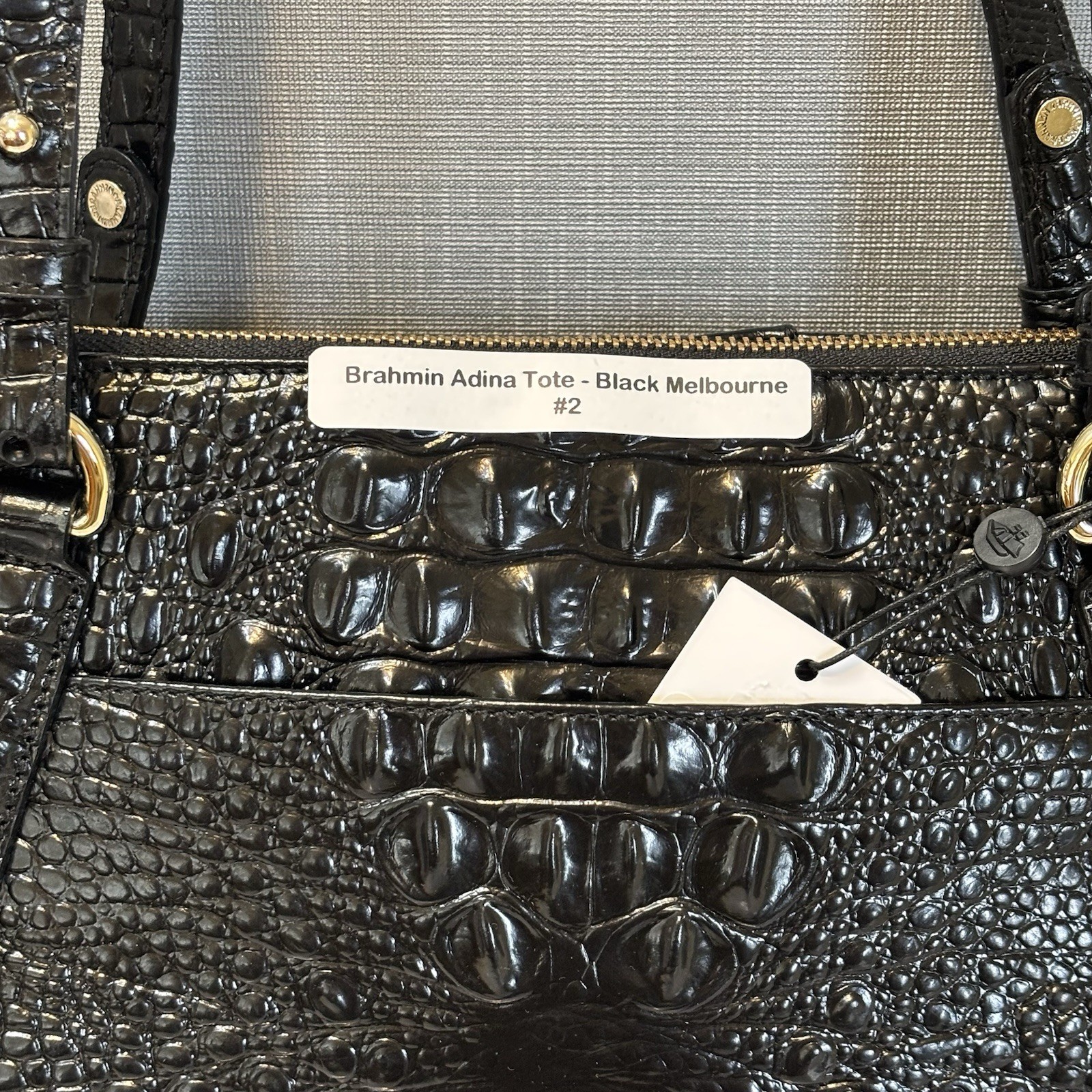 BRAHMIN ADINA Black Melbourne Leather Tote Leather NWT – See pics / 2 available
