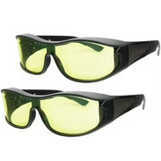 BattleVision Wrap Around Glasses, As Seen on TV, Glare-Reduction, Fits Over