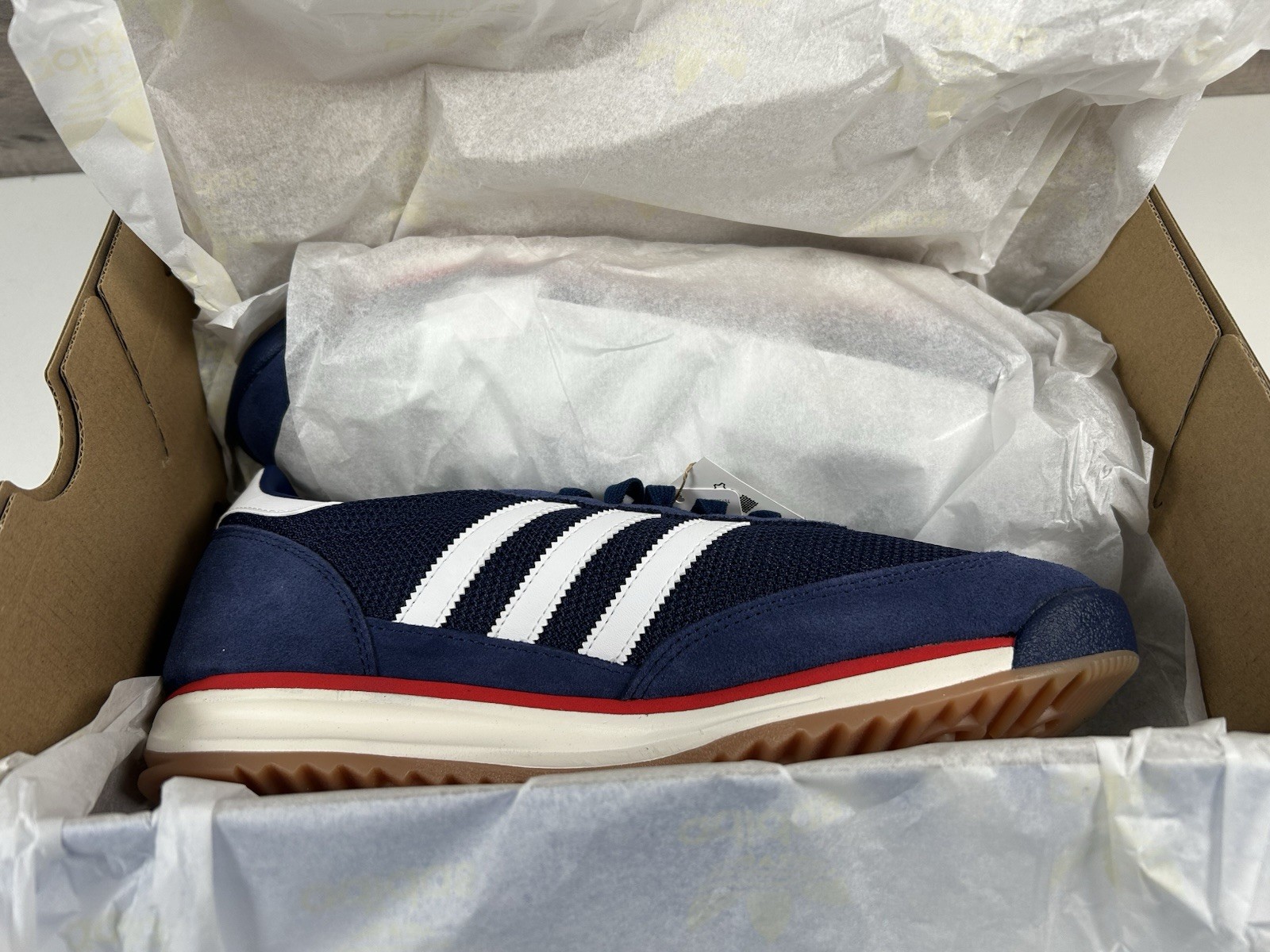 **Adidas SL 72 RS Dark Blue White Red Casual (JQ9797) Authentic Men’s shoes