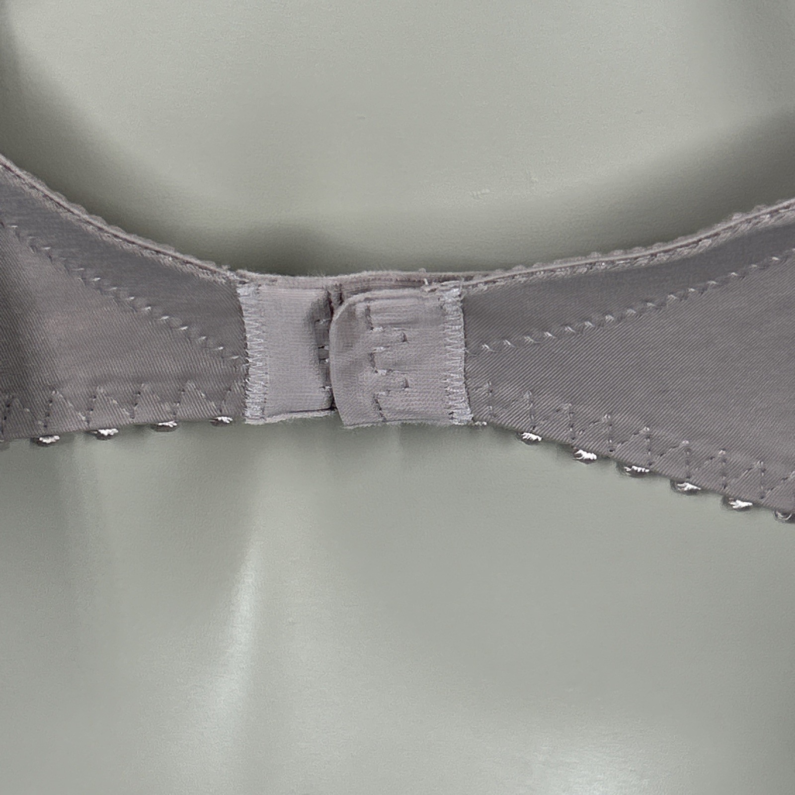 Prima Donna Lotus Side Support Wire Bra Unpadded UK 42D Lace Bows Green Beige