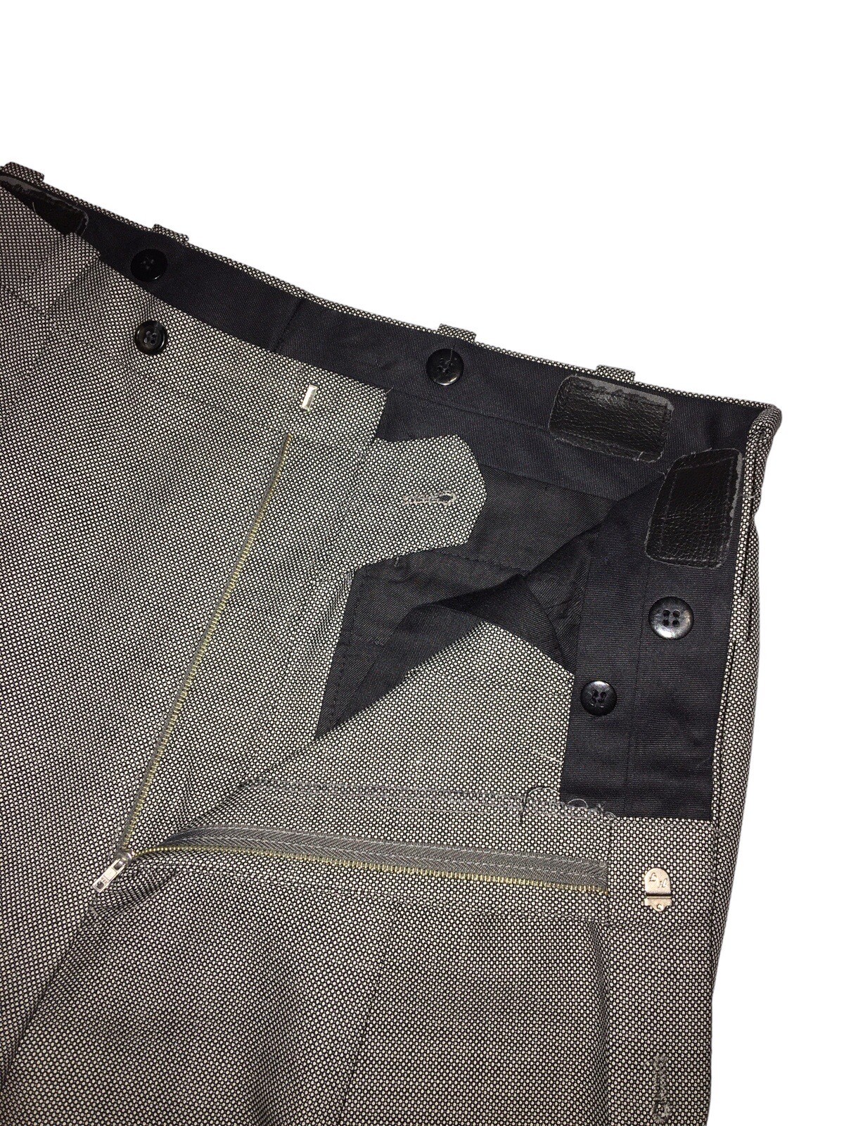 Corporate Image Tom James Mens 42R Wool Birdseye Suit Pleat Pant 34×28.5