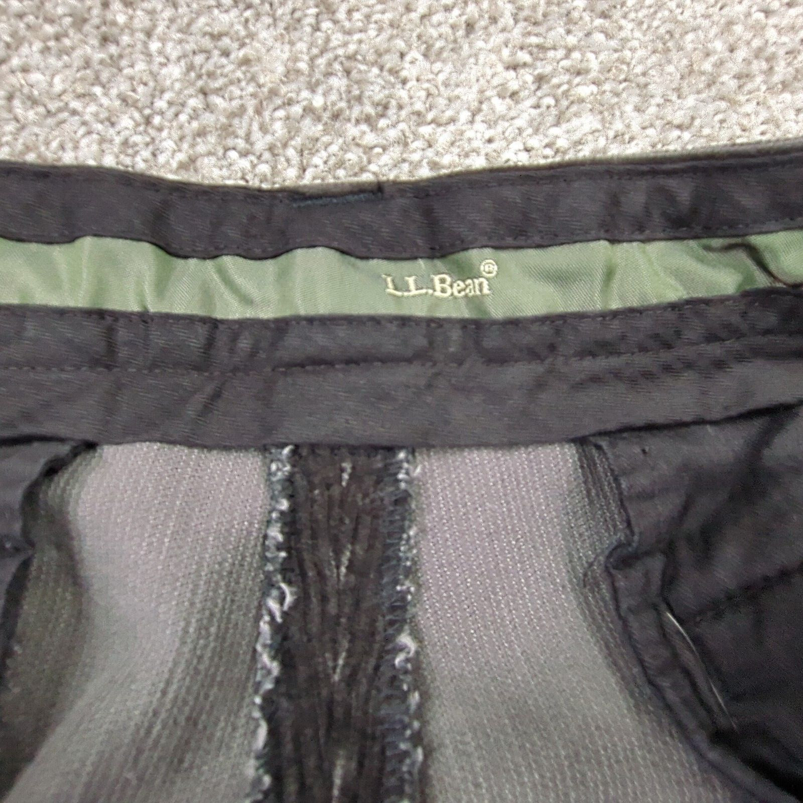 LL Bean Pants Mens 38 Black Corduroy Club Pant Casual Dressy Preppy Big Whale