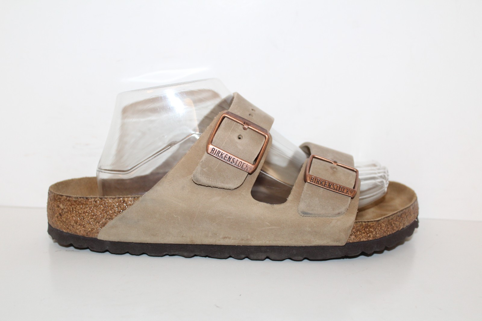 Birkenstock Arizona Leather Sandals Womens Sz 9 Regular/Wide Soft Footbed (READ)
