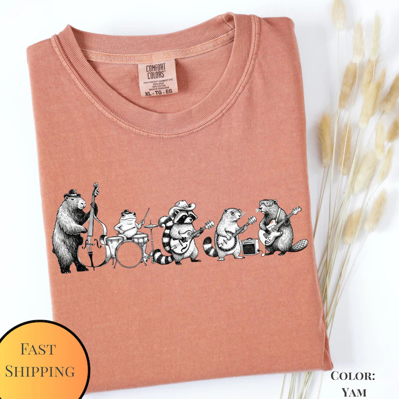 Animal Band Funny Comfort Tee