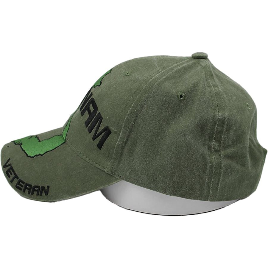 NEW Vietnam Veteran Baseball cap hat. OD Green. 6516.