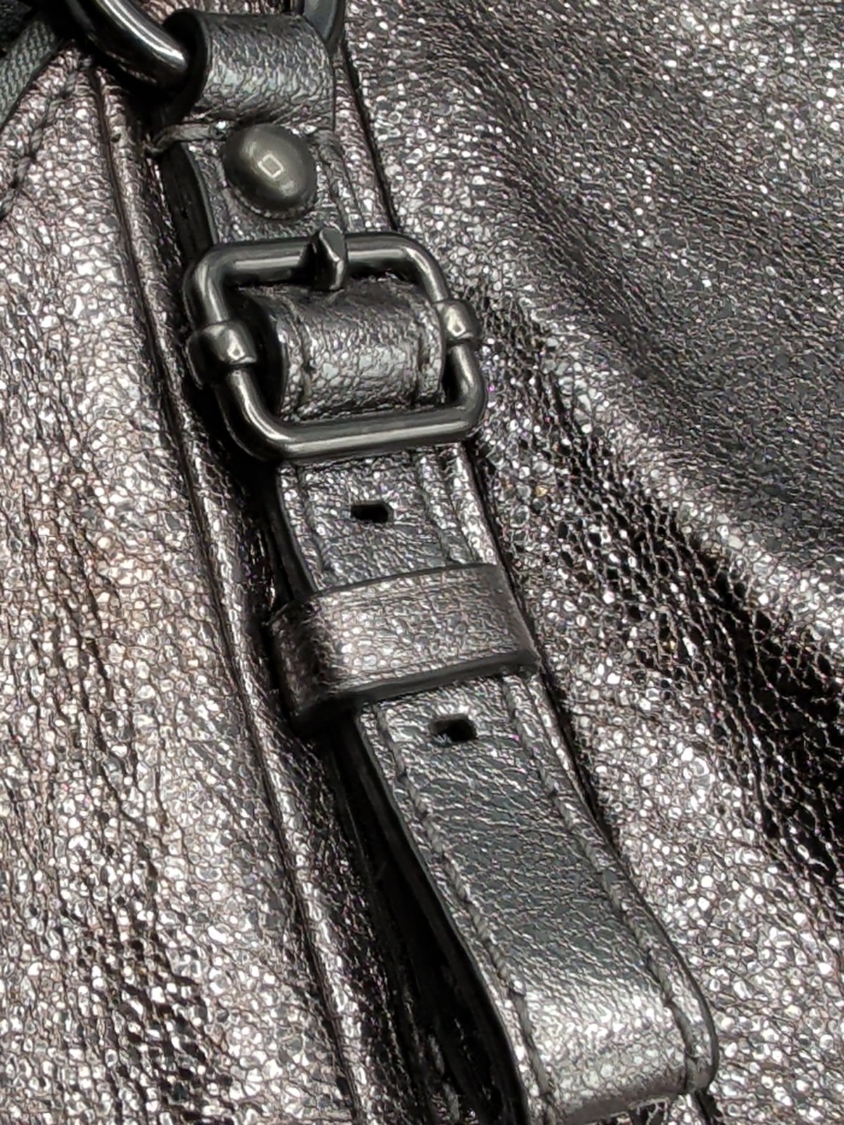 Coach Madison Sophia Metallic Satchel Handbag Silver/ Rose Gold