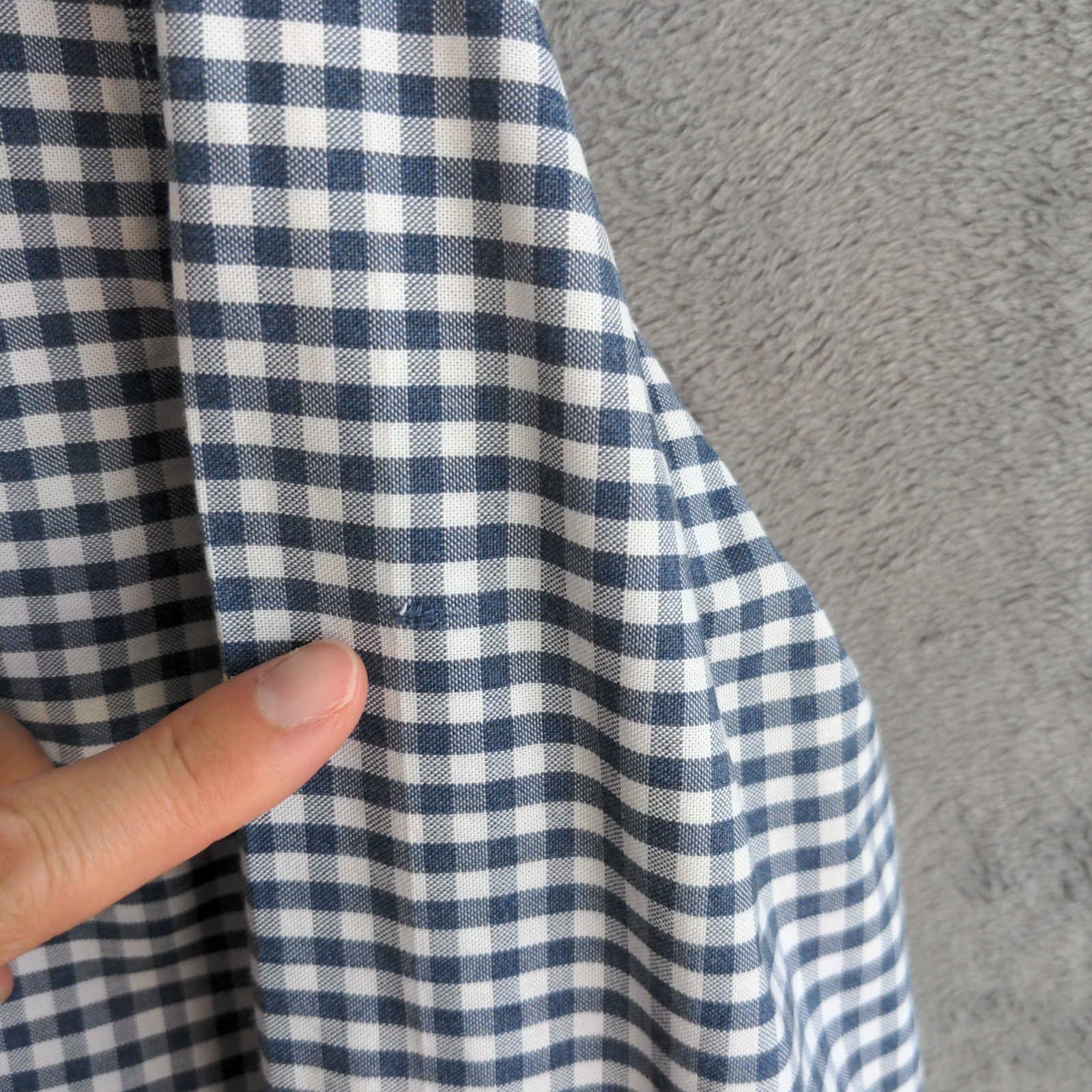 Brooks Brothers Regent Shirt Button Down Mens M Blue Check Supima Cotton Logo