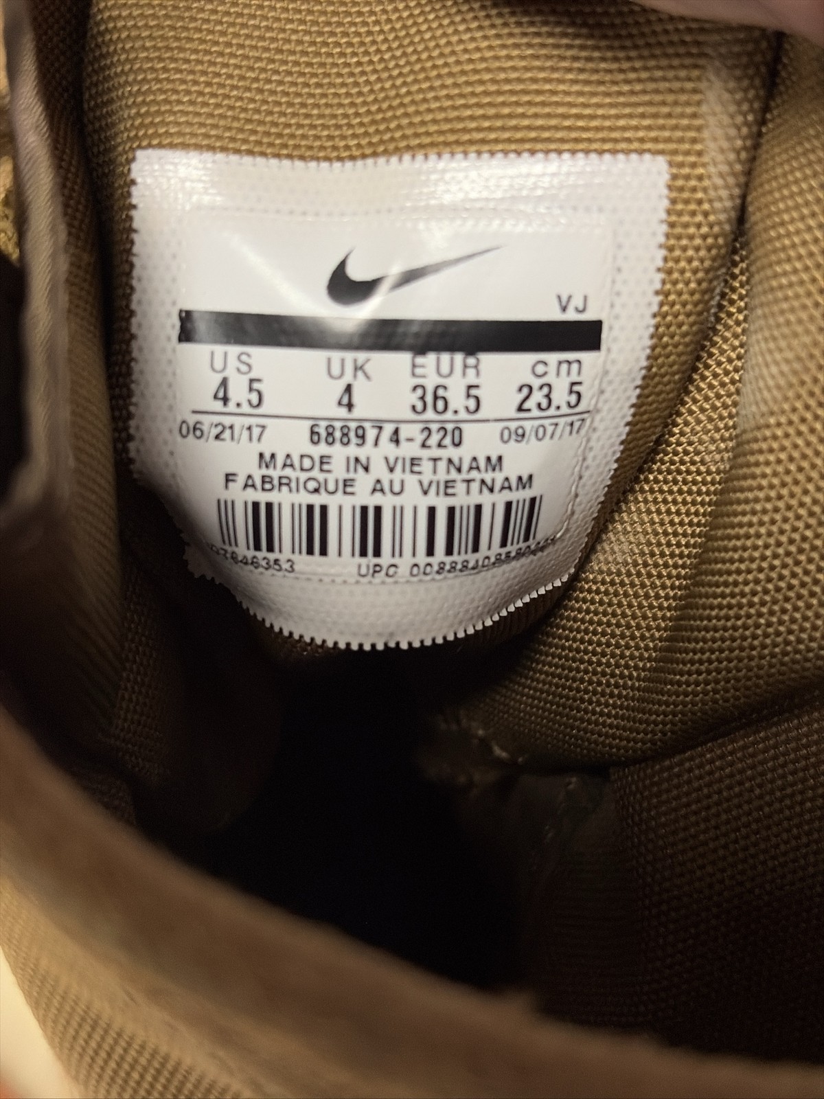Nike SFB Field Coyote Brown Boots US Mens 4.5