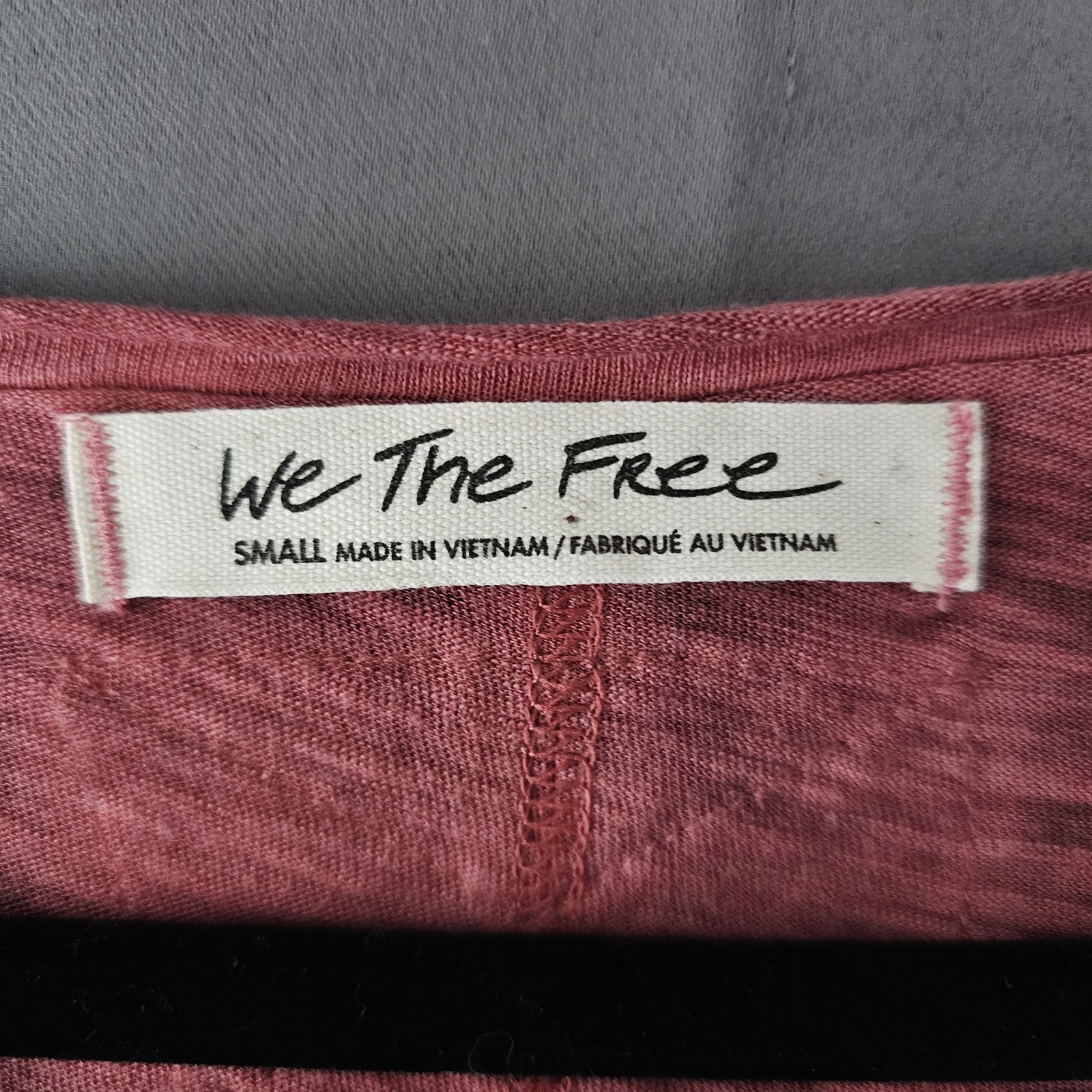 We The Free Free People Oversized Slub Knit V Neck Top Small Fits UK10-14
