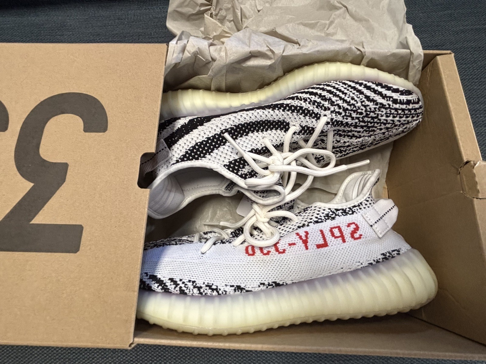 adidas Yeezy Boost 350 V2 Zebra – Size 10
