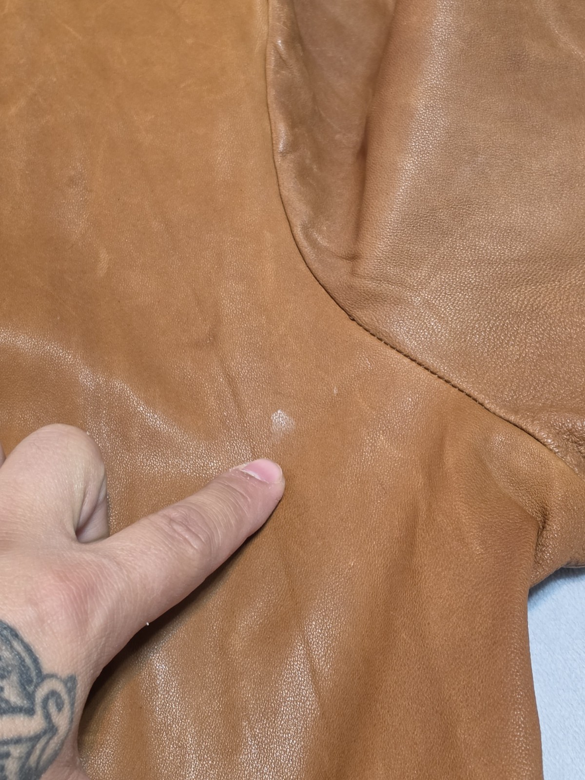 a.n.a Women’s Brown Genuine Leather Peplum Button Front Jacket Sz 1X NWT