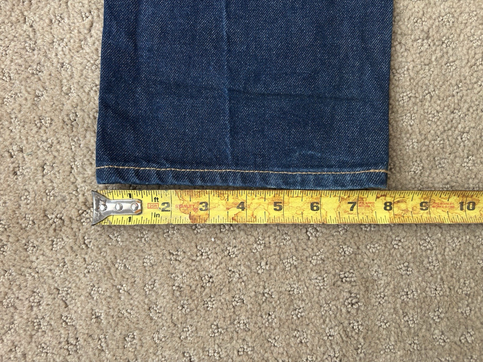 KATO HIROSHI Hammer Straight Raw Selvedge Dark Blue Jeans size 30
