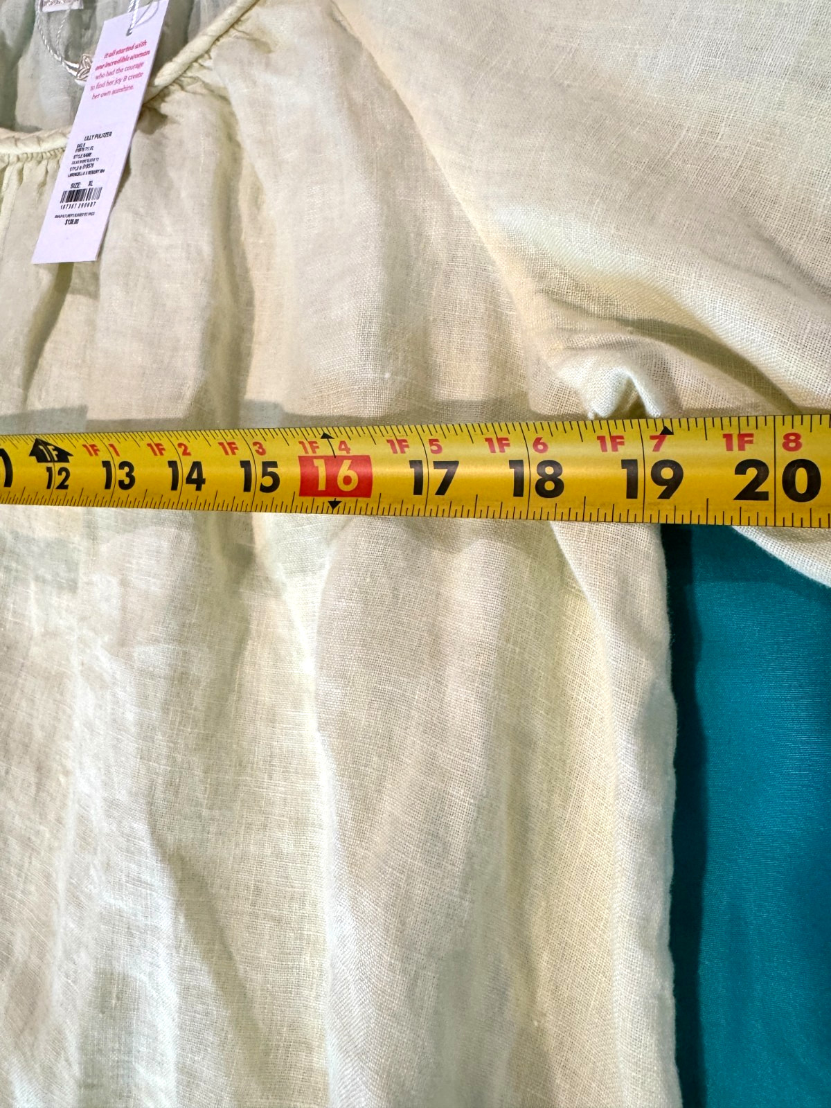 Lilly Pulitzer Calais 100% Linen Blouse Women’s XL Braided Trim Lemon Yellow