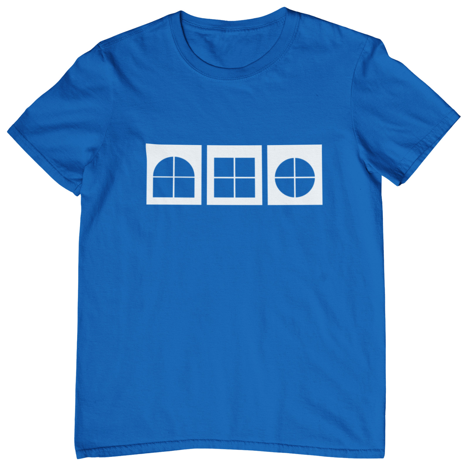 Play School Windows T-Shirt – 80s 70s kids childrens TV rainbow button retro 90s