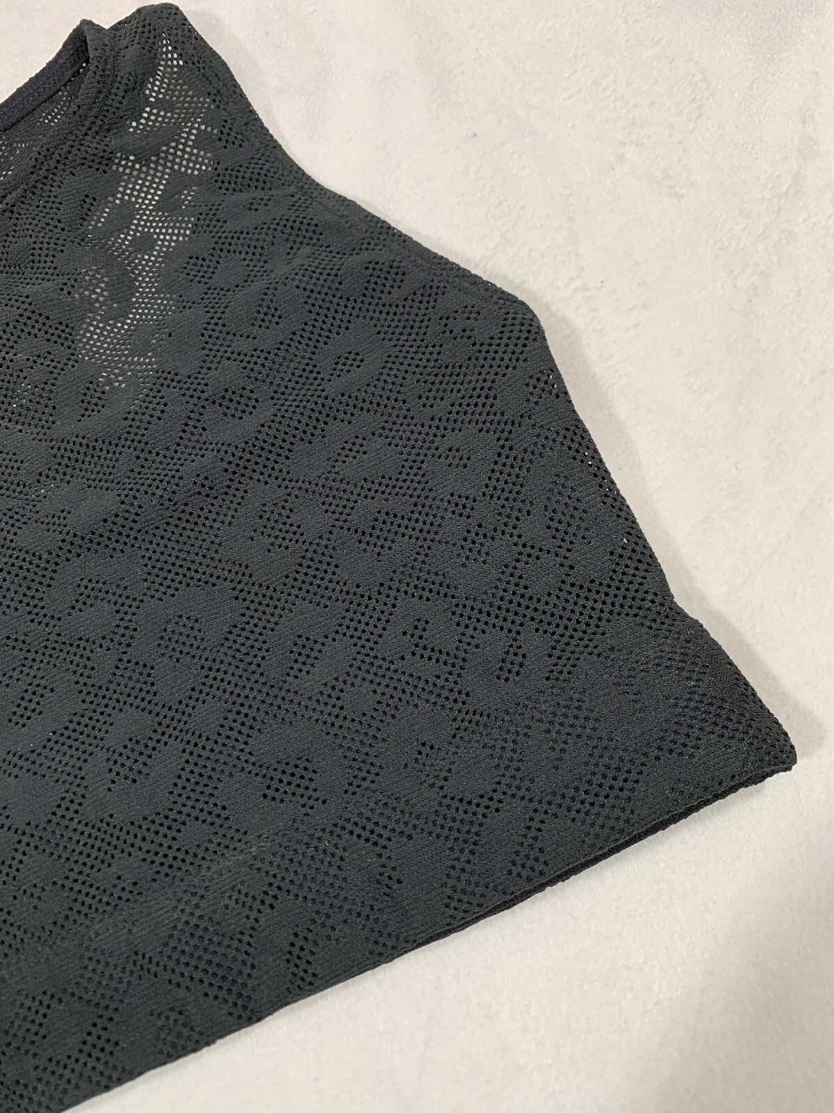 NEW $115 Adam Selman Sport Leopard Racerback Mesh Crop Top [SZ XS ] #2520