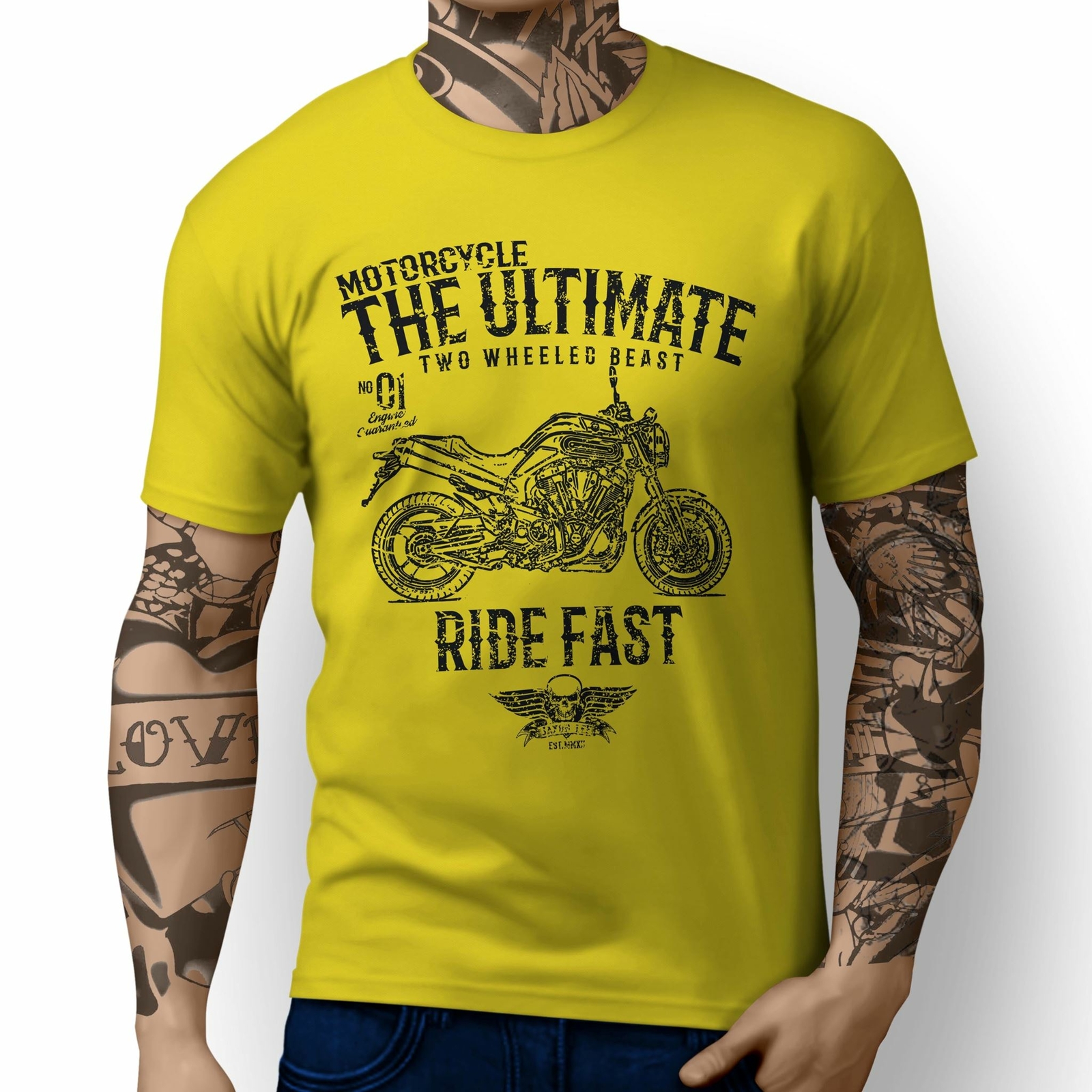 JL* Ultimate Illustration For A Yamaha MT-01 Motorbike Fan T-shirt