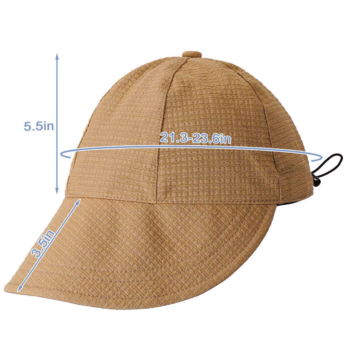 Women Sun Visor Hat Casual Large Wide Brim Uv Protection Summer Beach Travel Cap