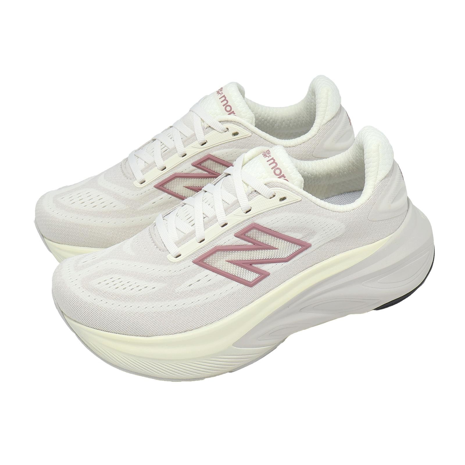 New Balance Fresh Foam X More V6 D Wide White Pink Women Road Running WMOR3YI-D