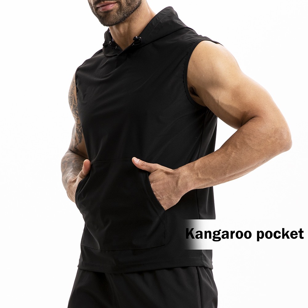 Men Sauna Shirt Heat Trapping Workout Vest Hoodies Tank Top Sweat Suit Shaper US