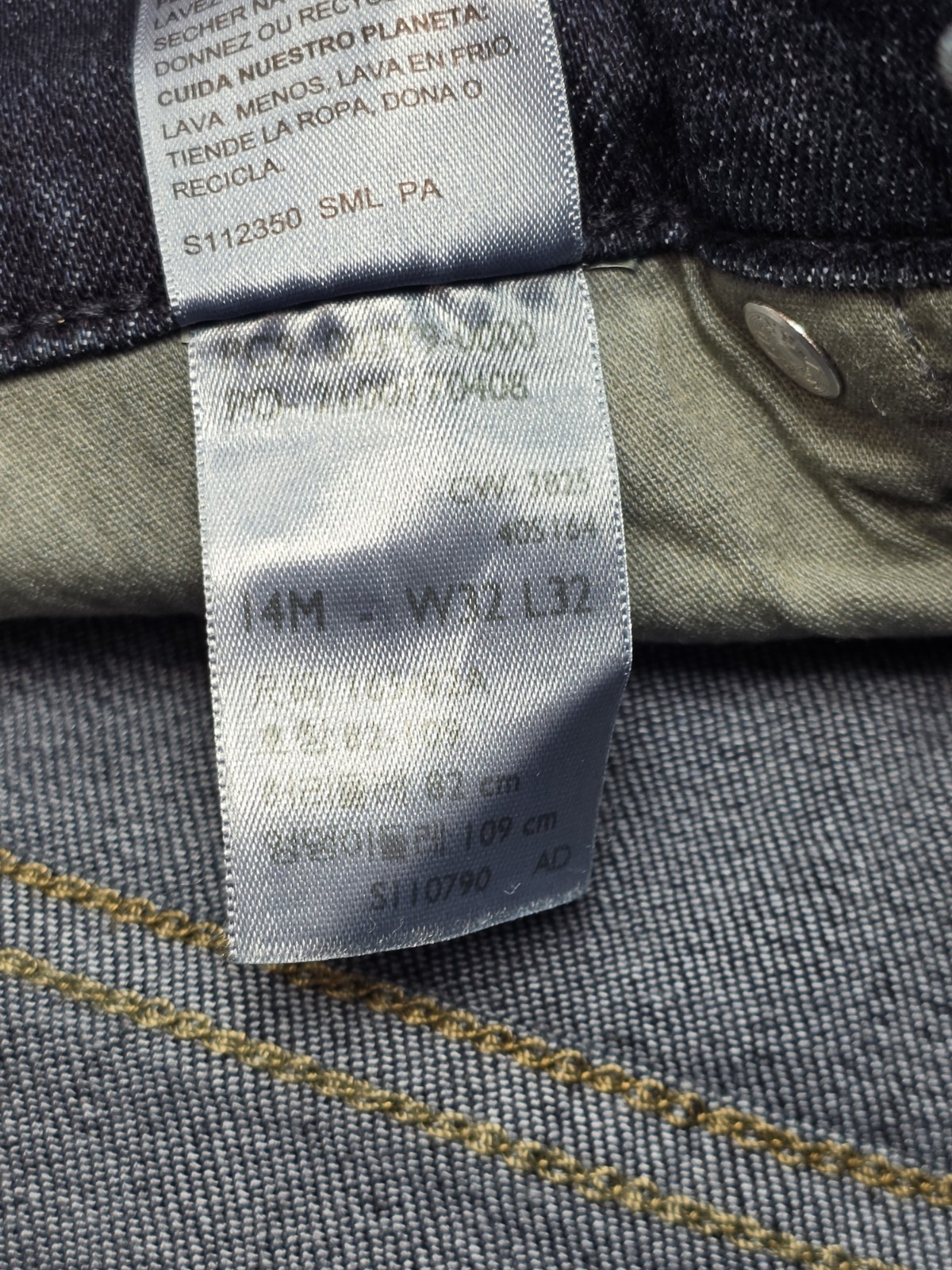 Levis Jeans Womens 14M Midrise Straight Leg 5-Pocket Denim Jeans Stretch 32×32