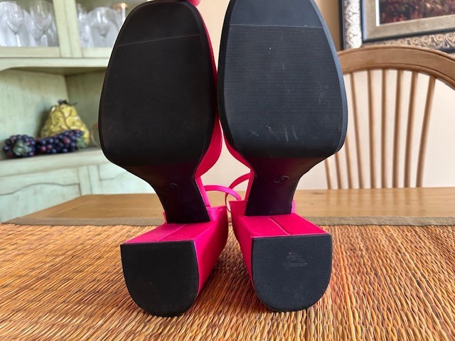 Wild Fable™ Hot Pink Satin Bianca Women’s 4 inch Platform Pumps Size 8 *Sexy*