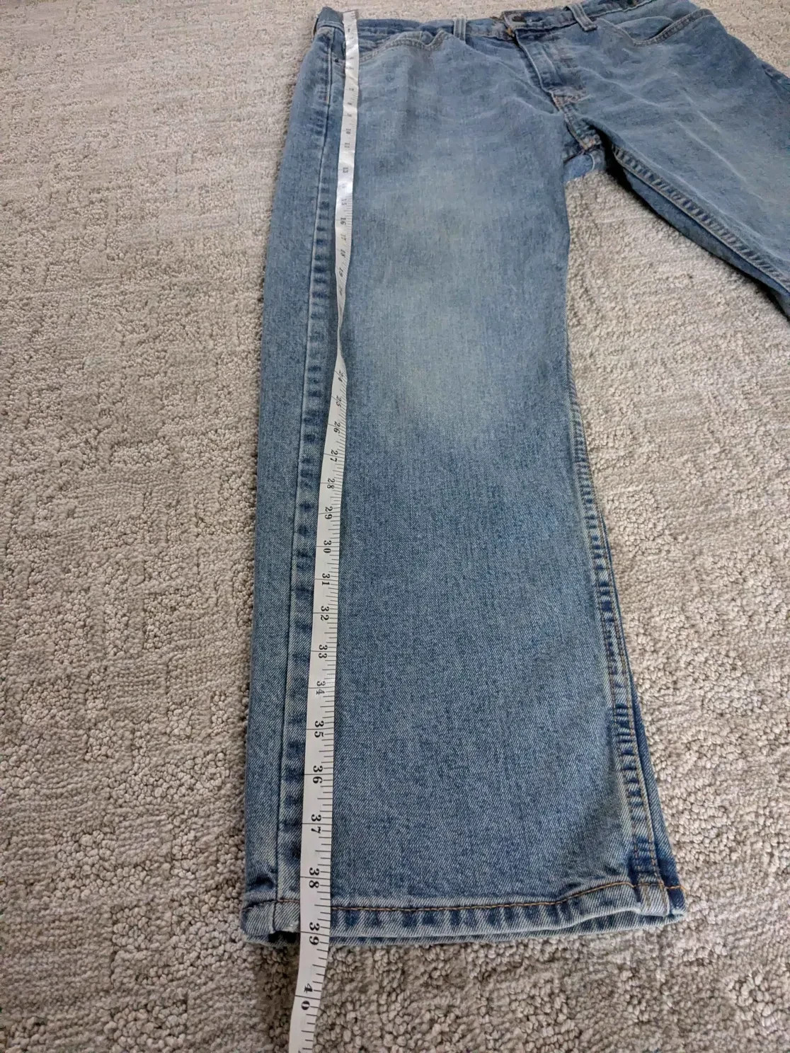 Levi’s Strauss Men’s Classic 505 Series Blue Denim Straight Leg Jeans Size 34/29