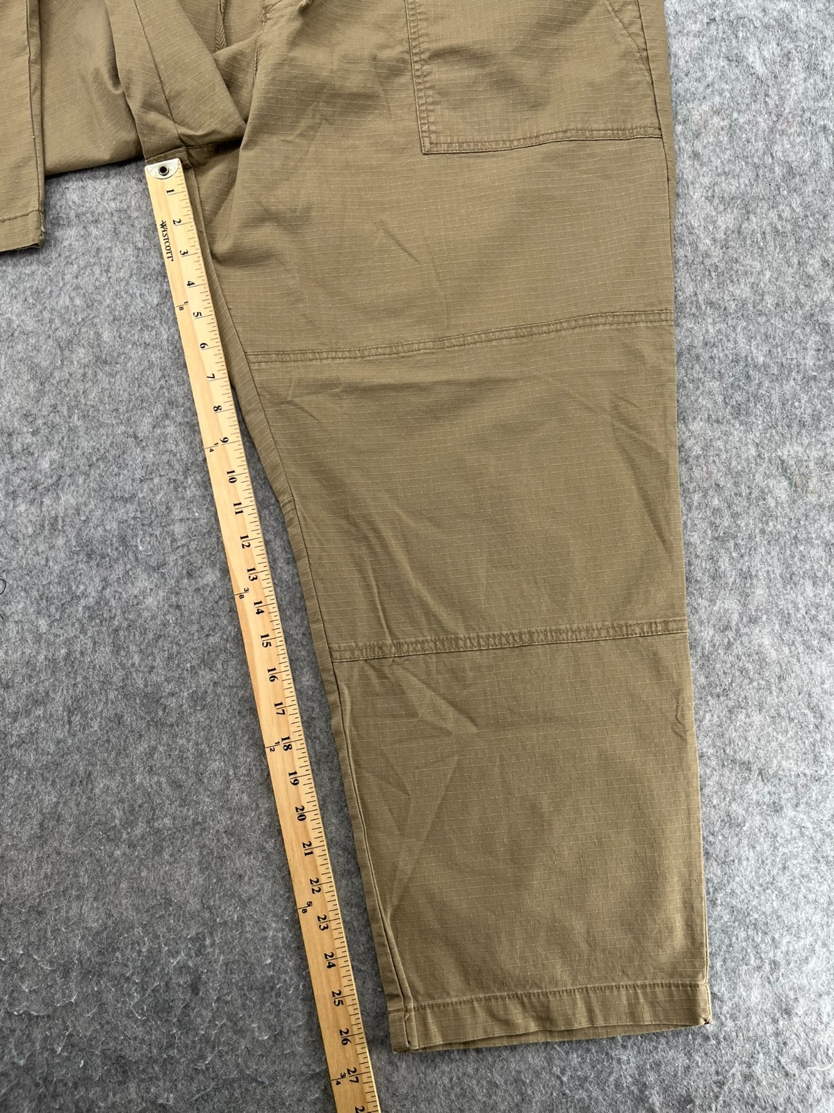 Gap Mens Pants Beige Size XXL Utility Ripstop Pant Tapered Stretch NEW