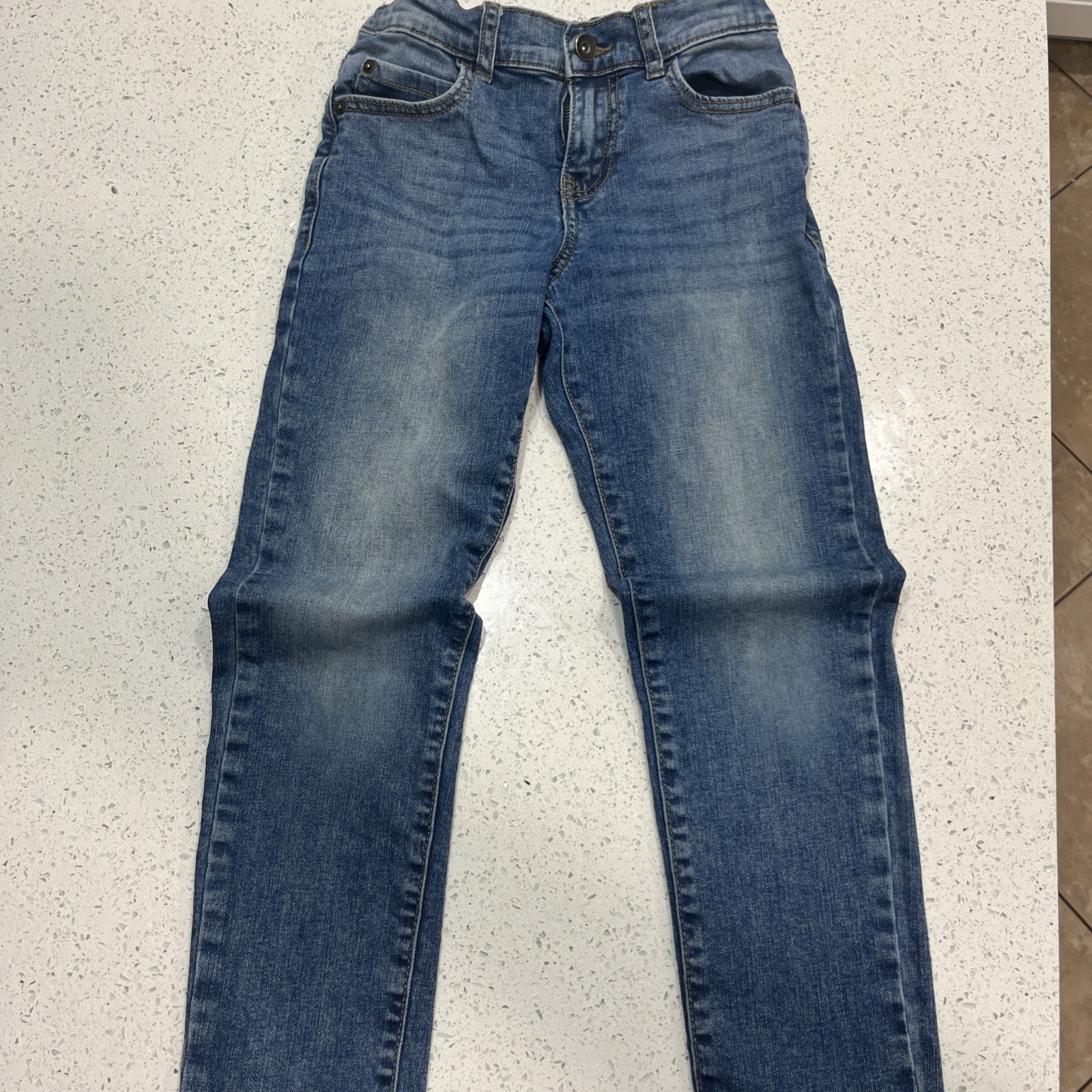 The Children’s Place boys Straight Stretch Denim Jeans Blue Medium Wash Size 8