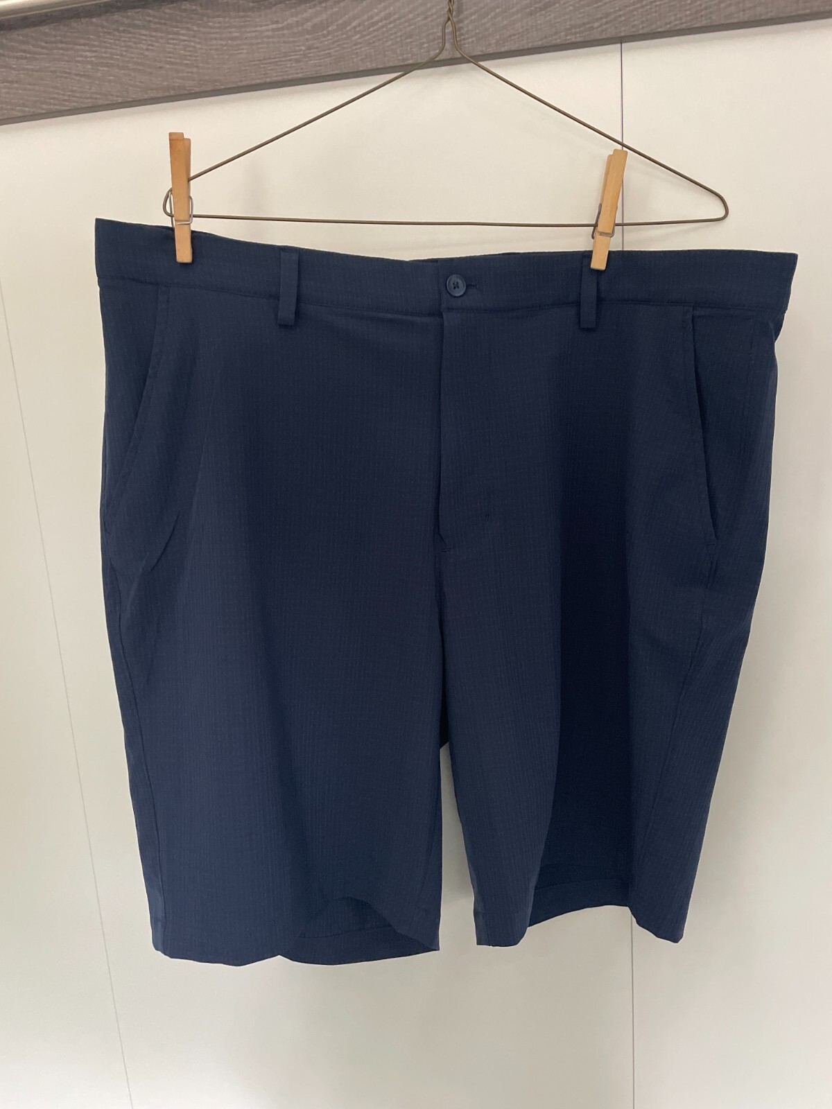 Greg Norman Men’s 4 Way Stretch Shorts Navy Blue Black Grey 36 38 40 In 8.5-9″