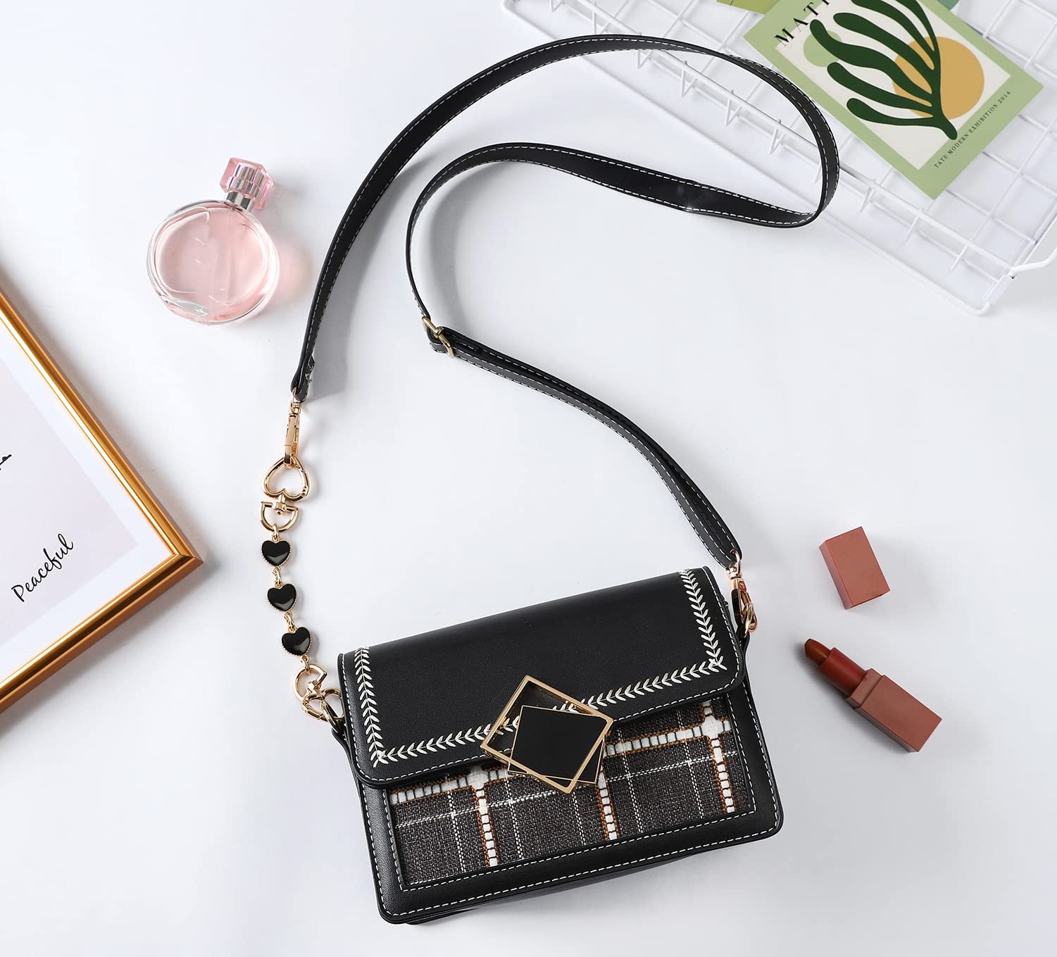 Anbys 2Pcs Bag Extender Chain Purse Strap Extenders for Handbags Purse Extender