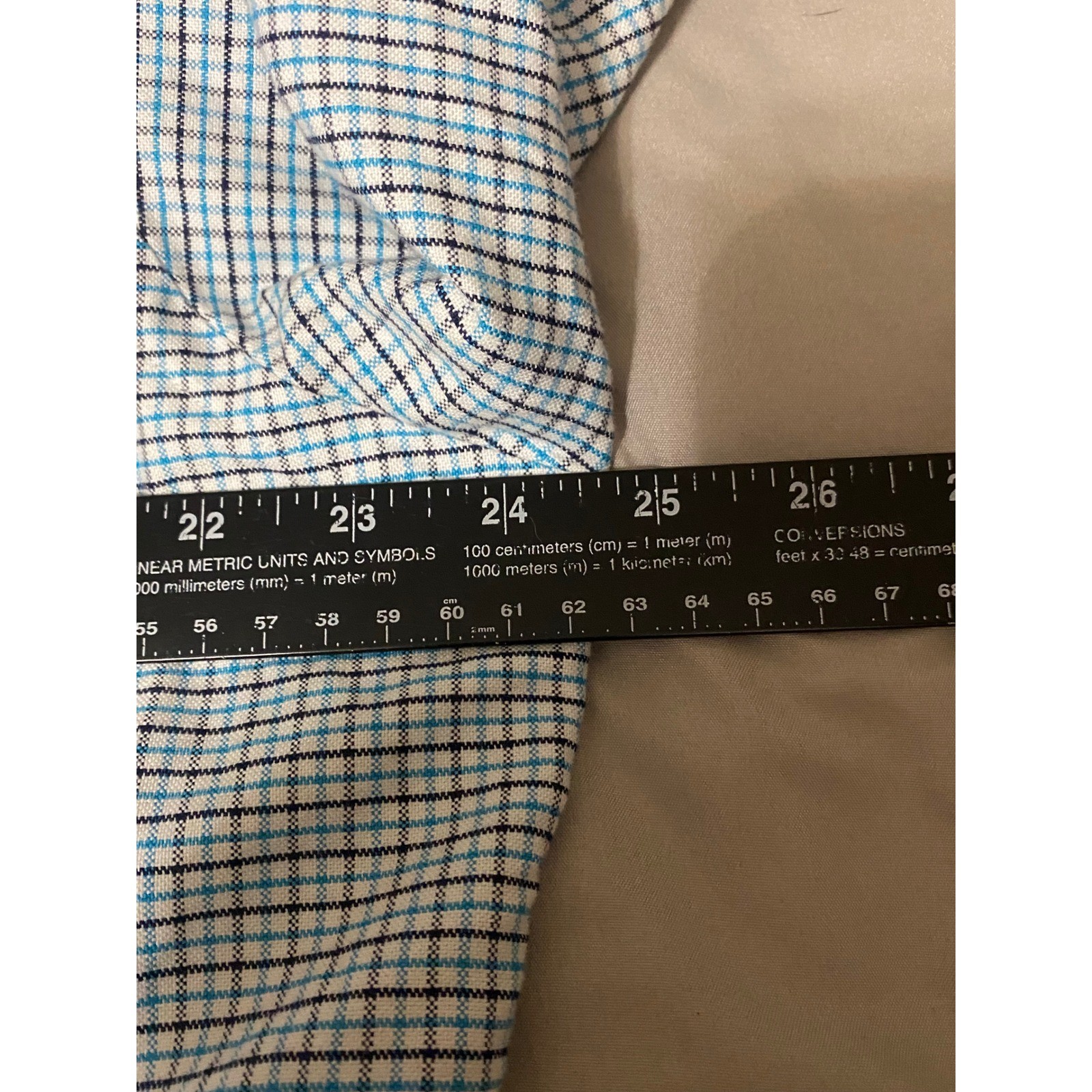 Ralph Lauren Button Down Shirt Mens XL Blue Preppy Plaid Custom Fit