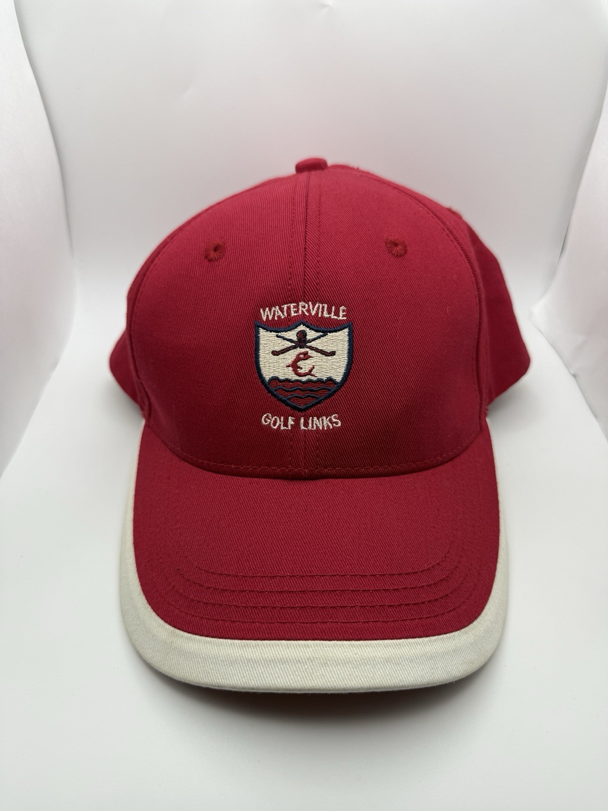 Waterville Golf Club Hat Mens Strapback Red Texace Cap Adjustable One Size Logo