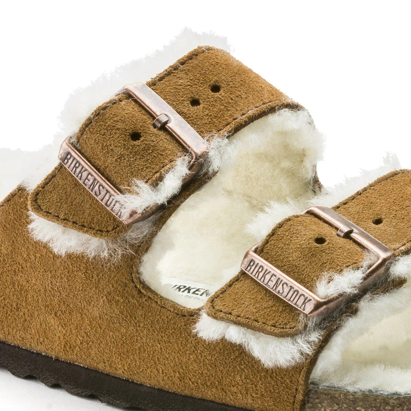 Birkenstock Arizona Shearling Suede Leather Sandals Unisex Shoes Sizes 6–9