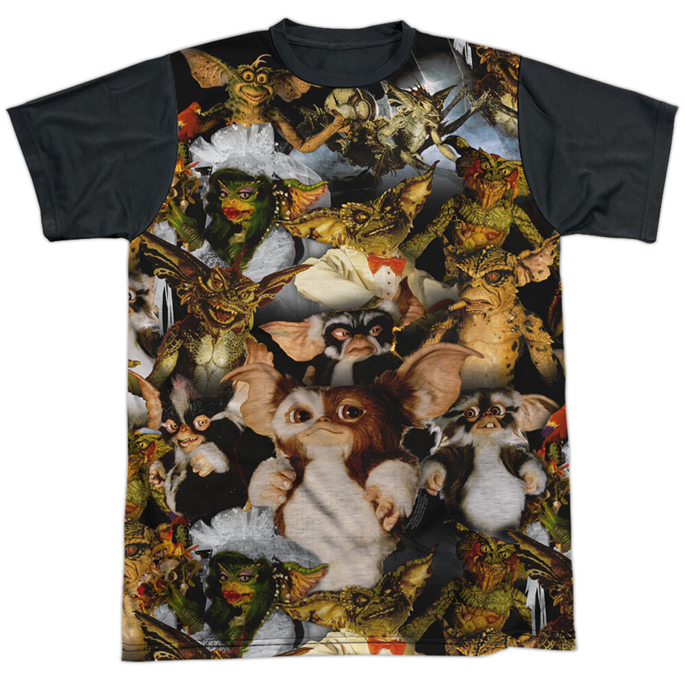 Gremlins 2 Pack Of Gremlins Adult Halloween Costume T Shirt (Black Back), S-3XL