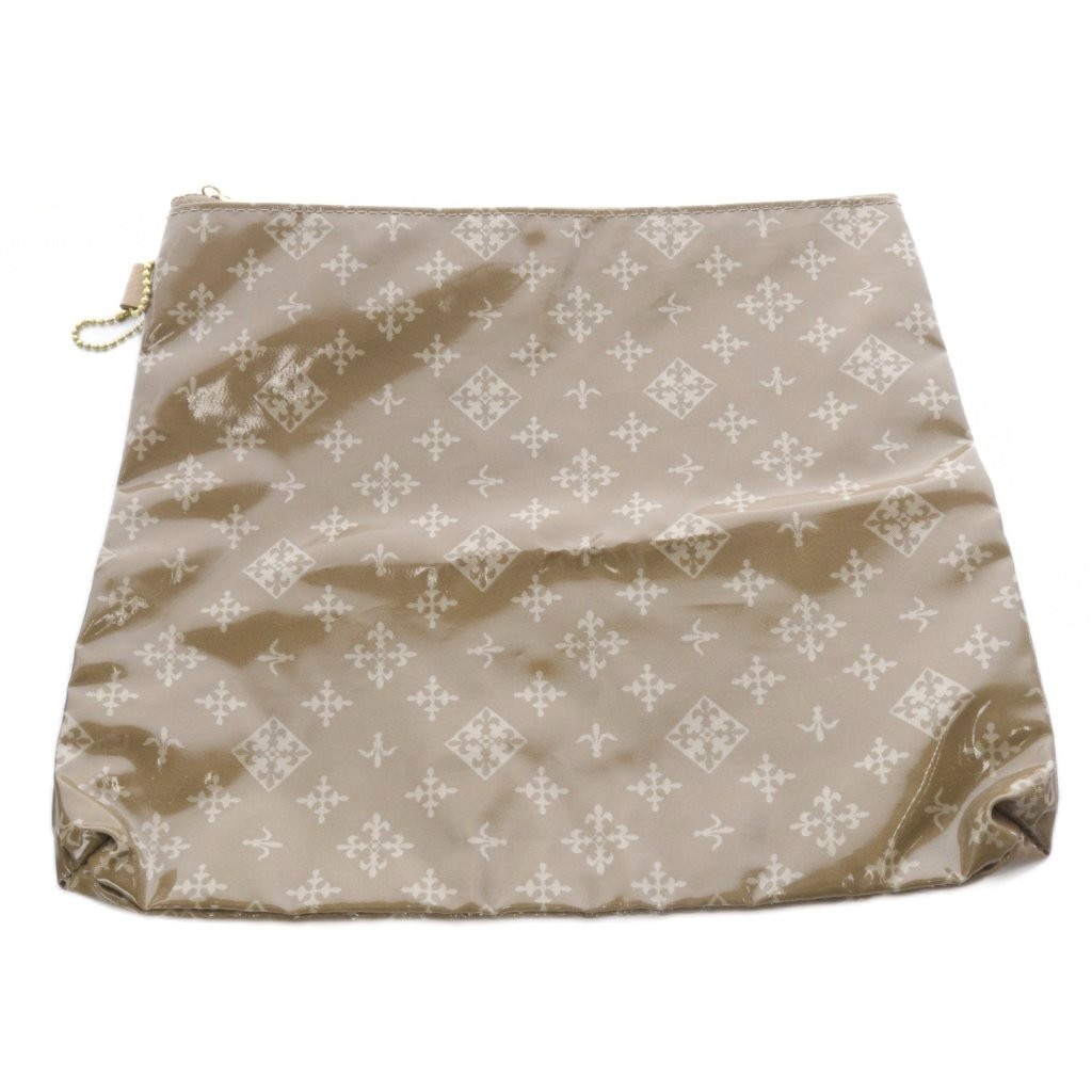 RUSSET Tote Bag Brown Fabric AB Condition 11×6.7×11.6in with Pouch