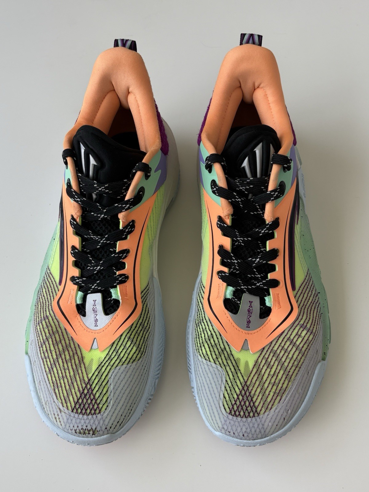 Anta Kai 1 Speed Shoes mens size 12 green purple white orange