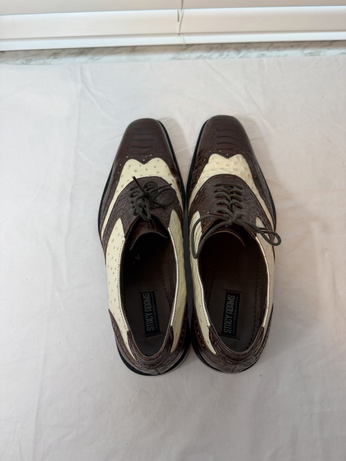 Stacy Adams Armento Men’s Two-Tone Leather Wingtip Brogue Oxford 11M