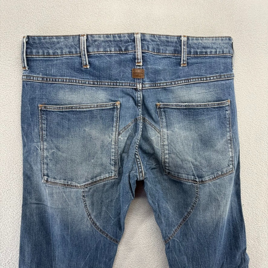 G Star Raw Jeans Men’s 32×34 Fits 32×32 Blue 5620 3D Slim Dark Wash Vintage y2k
