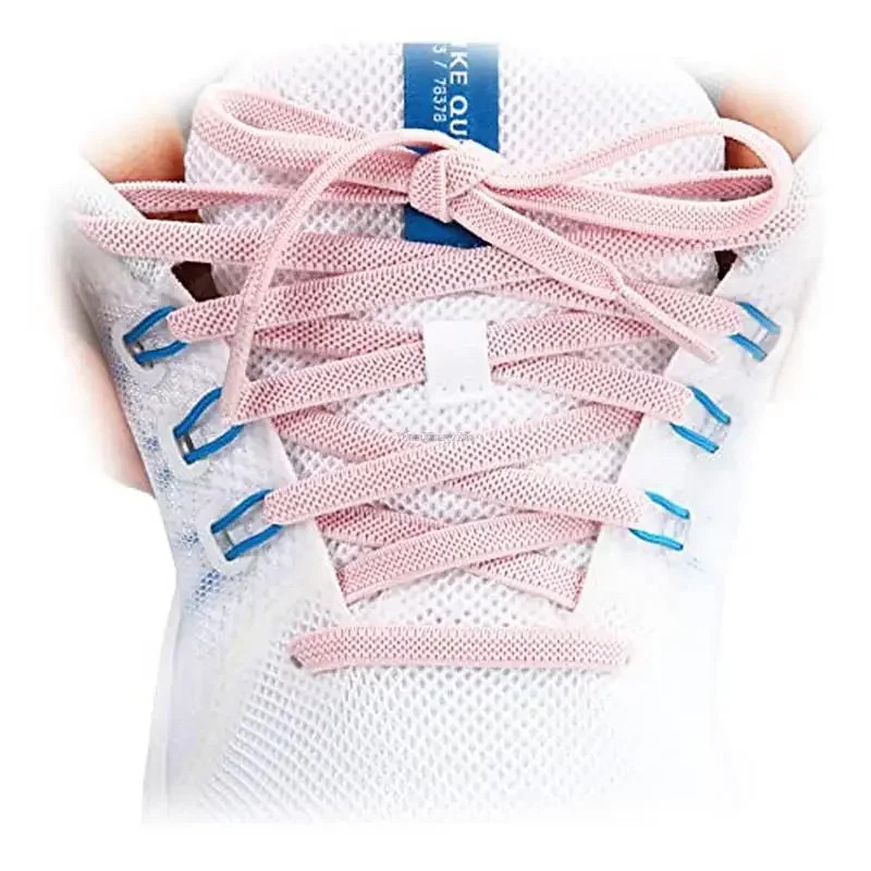 Elastic Flat Classic Sneakers Shoelaces 7 Mm Width Shoelaces for Kids Adults Sho