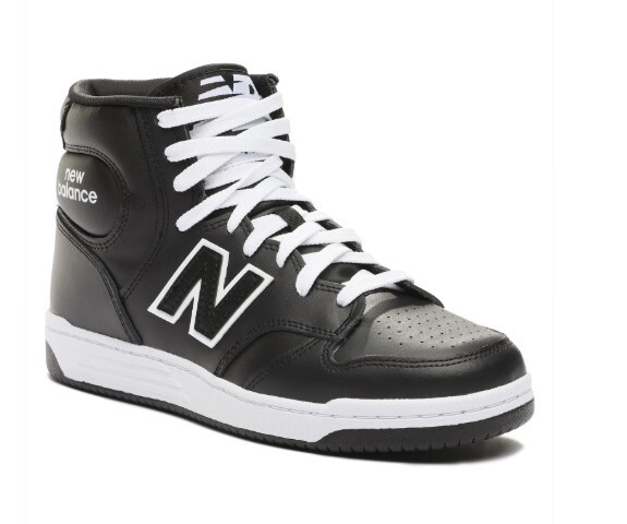 NEW BALANCE 480 SIZE 10 TO 15 MENS WHITE ORANGE BLACK HIGH TOP SNEAKER