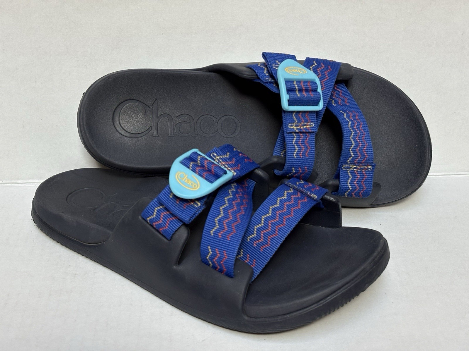 Chaco Chillos Slide Sandal Women’s Sz 8 BLUE Adjustable Straps JCH109584 ~ MINT!