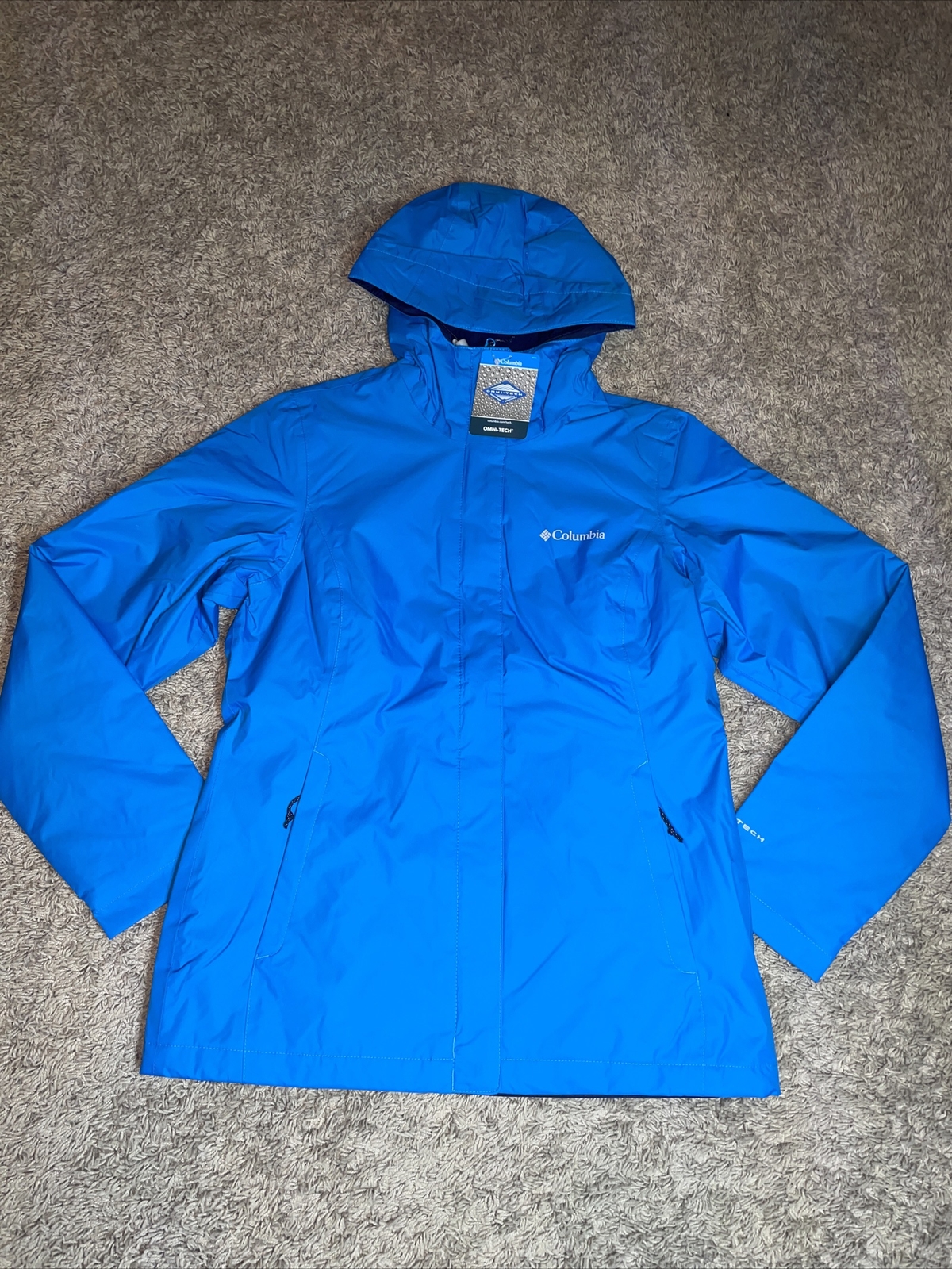 NWT Women’s COLUMBIA Summit Lake Insulated Hooded Jacket Blue Size Medium